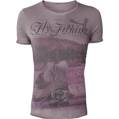 Afbeelding van Hotspot Design Vintage T shirt Fly Fishing Maat L