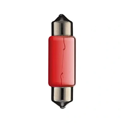 Afbeelding van 12V 5W SV8.5 10x36MM ROOD SOFFITTE autolamp gloeilamp kofferbaklampen plafondverlichting binnenlampen knipperlicht achterlicht FestSTOON