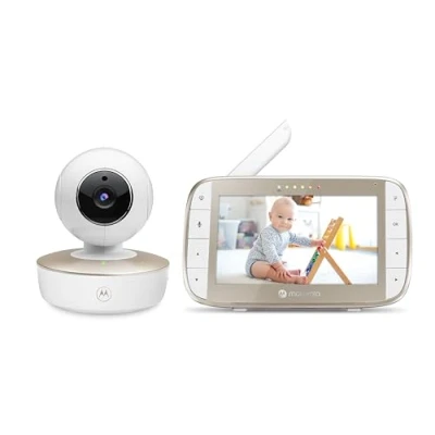 Afbeelding van Motorola Nursery Babyfoon met Camera Baby Monitor VM50G Kleuren Display, Tweeweg Communicatie en Infrarood Nachtvisie 300M Bereik Inzoomen, Kantelen Draaien