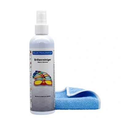 Afbeelding van Blum Manufaktur 250 ml Brillenreiniger Brillenspray + microvezeldoek 30 x cm. Kwalitatief hoogwaardige reinigingsspray voor een snelle en grondige reiniging.