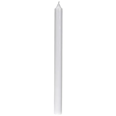 Afbeelding van Rayher 3126900 Staafkaars, wit, rond, 40 cm, diameter 3 in transparante doos, 100% paraffine, RAL keurmerk, ronde kaars, doopkaars, communiekaars, onbewerkte kaarsen om te versieren