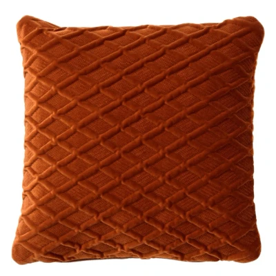 Afbeelding van Hoii ANTOINETTE Sierkussen 45x45 cm Potters Clay Oranje met duurzame kussenvulling