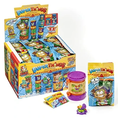 Afbeelding van SUPERTHINGS RIVALS OF KABOOM Secret Spies Display van 12 geheime schuilplaatsen (PST6D812IN00) met figuren inbegrepen, complete collectie