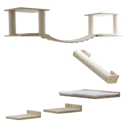 Afbeelding van Kerbl Kattenspeelplaats Top XL, treeplank, ligplank, hangbrug, ligvlak, 15 x 22 cm EU