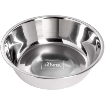 Afbeelding van HUNTER Roestvrijstalen reservebak voor melamine kom, drinkbak, voederbak honden en katten, 700 ml, zilver