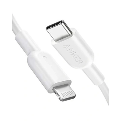Afbeelding van Anker, Powerline II, USB C naar Lightning kabel, 180 cm lang, Apple MFi gecertificeerd, voor iPhone X/XS/XR/XS Max / 8/8 Plus, Type opladers, ondersteunt Power Delivery