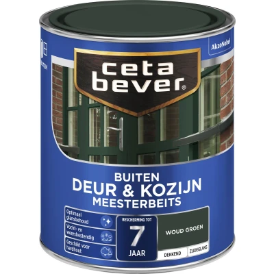 Afbeelding van Ceta Bever Dekkend Meesterbeits 654 Woudgroen Zijdeglans 0,75 liter Blanke lak &amp; Beits