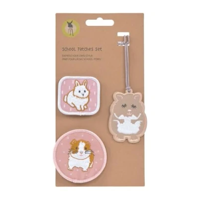 Afbeelding van LÄSSIG set met patches voor school/schoolpatches, Cuddyl Huisdier, Mittel, Hanger en patch