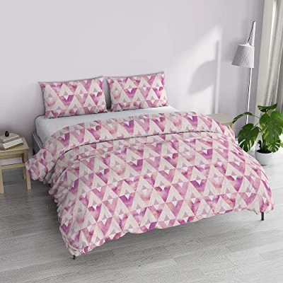 Afbeelding van MB HOME BASIC Dafne&quot; Dekbedovertrek Set, Kinki, Tweepersoons