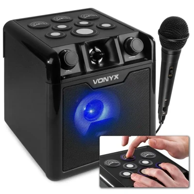 Afbeelding van Vonyx SBS50B DRUM Karaoke set met microfoon, Bluetooth en drumpads