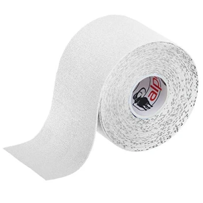 Afbeelding van ALPIDEX Kinesiologie Tape 1/3/ 6/12 rollen Veel kleuren 5 m x cm Toepassingsfolder Elastisch Waterdicht Huidvriendelijk Fysio Spier Set, Kleur:Wit, Aantal stuks:1 rol