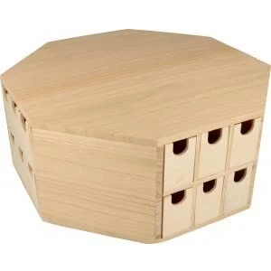 Afbeelding van Artemio Organizer Adviento OCTOGONO hout