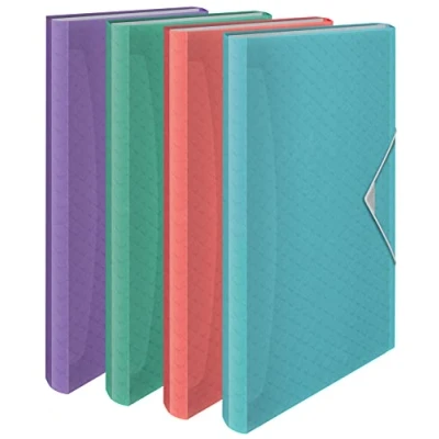 Afbeelding van Esselte A4 Uitzetbare Projectmap, Organiser met 5 Tabbladen/6 Vakken, Voor Thuis en op Kantoor, Reliëfpatroon, Colour&#039;Breeze Assortiment, Diverse Kleuren, 626254
