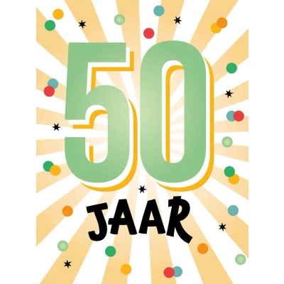 Afbeelding van Kaart A4 formaat 50 jaar MAX012A