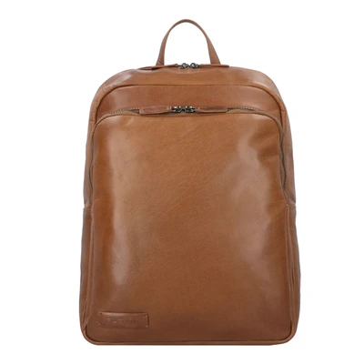 Afbeelding van Plevier Opaal Laptoprugzak 15,6&quot; cognac Laptoptas backpack