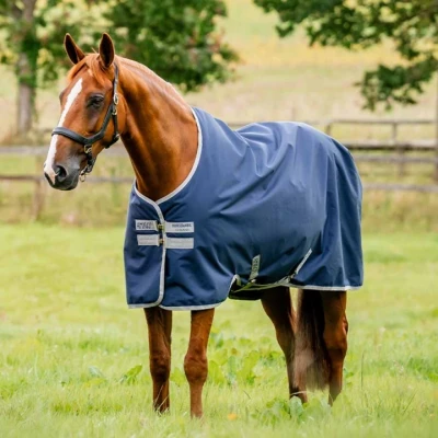 Afbeelding van Horseware Weidedeken Amigo Ripstop 900 Original 100g Marineblauw/Grijs