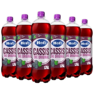 Afbeelding van 6x Hero Cassis The Original 1,25l