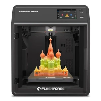 Afbeelding van Flashforge Adventurer 5M Pro 3D printer, 600 mm/s hoge snelheid printer met automatische waterpasstelling, snelwisselmondstuk, PEI plaat en dubbel filtersysteem, 220x220x220mm