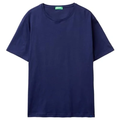 Afbeelding van United Colors of Benetton IN Lightweight Tshirt basic, Heren, Maat: Large, Blue