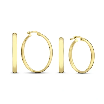 Afbeelding van Isabel Bernard Oorbellen Cadeau d&#039;Isabel 585 gold Geschenkset in