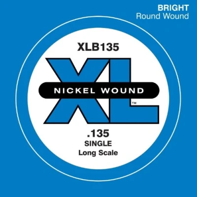 Afbeelding van D&#039;Addario 135 Lange Schaal Nikkel Wond Enkele String voor Basgitaar