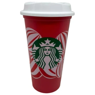 Afbeelding van STARBUCKS Feestelijke Kerst Herbruikbare Reizen Mok/Beker/Tumbler Grande Medium, 16oz 473ml