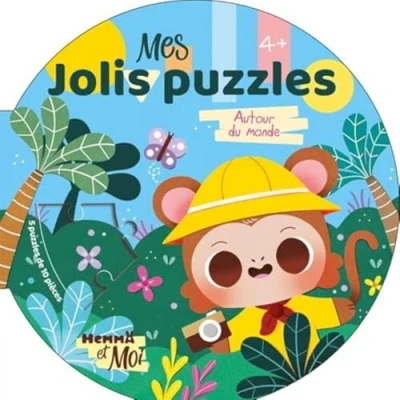 Afbeelding van Hemma et Moi Mes jolis puzzles Autour du monde 5 ronds 10 pièces Dès 4 ans: de