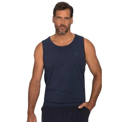 Afbeelding van JP 1880 Heren grote maten oversized Menswear L 8XL Tanktop, buikfit, speciale snit, tot 719783, zwart blauw,