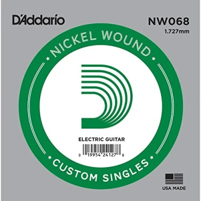 Afbeelding van D&#039;Addario NW068 nikkel omwonden Enkele snaar voor gitaar