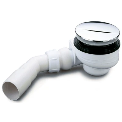 Afbeelding van Nicolle Turboflow douchebaksifon voor afvoergat 90mm chroom