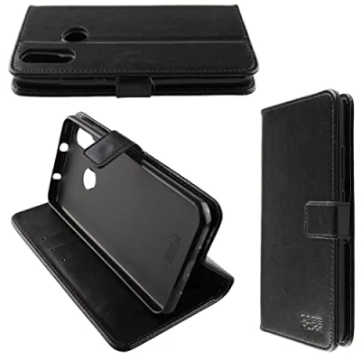 Afbeelding van caseroxx tas voor Beafon M6s Bookstyle Case in zwart cover boek