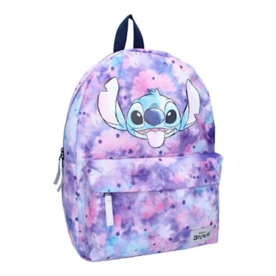 Afbeelding van mybagstory Stitch rugzak blauw kinderen school kleuterschool basisschooltas meisjes 39 cm cadeau idee, Blauw,