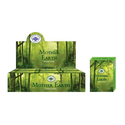 Afbeelding van Green Tree Kegelwierook Mother Earth, 10 stuks