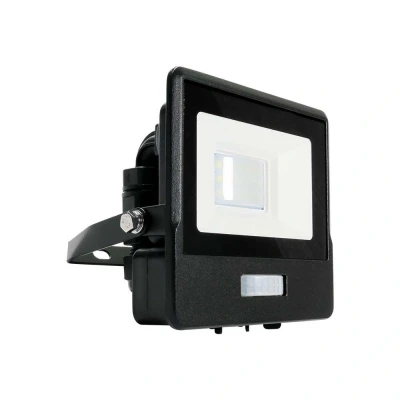 Afbeelding van V tac VT 118S LED schijnwerper met sensor 10 W 735 Lm 3000K Zwart