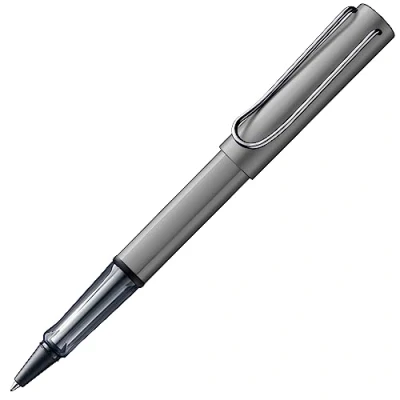 Afbeelding van LAMY AL star graphite Rollerball met transparante, ergonomische greep &amp; lijndikte M lichtgewicht aluminium behuizing inclusief rollerbalvulling 63 in zwart