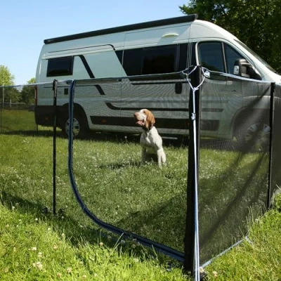 Afbeelding van your GEAR Larino Door deurelement, 2 m breed, mobiel hondenhek, buitenverblijf, camping en tuin, oneindig uitbreidbaar