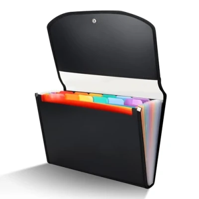 Afbeelding van 13 Zakken Uitbreiden Bestandsmap, A4 Document Organizer, Rainbow File Organizer voor het archiveren van mappen en opslaan bestanden