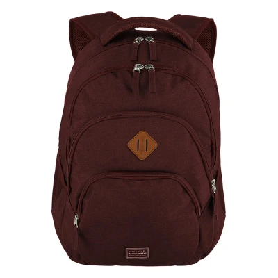 Afbeelding van Travelite Basics backpack Melange bordeaux Laptoptas Laptoprugzak