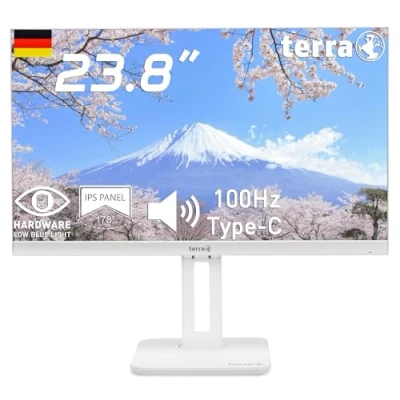 Afbeelding van TERRA 3030222 computer monitor 60,5 cm (23.8 ) 1920 x 1080 Pixels Full HD LCD Wit