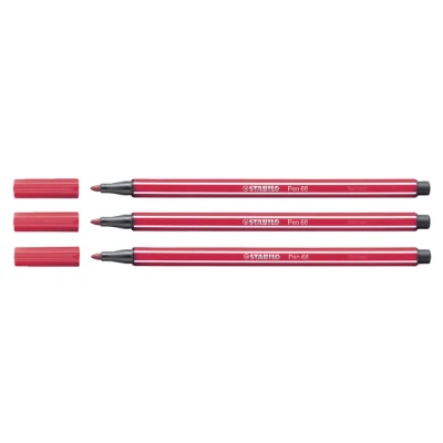 Afbeelding van Viltstift STABILO Pen 68/50 donkerrood