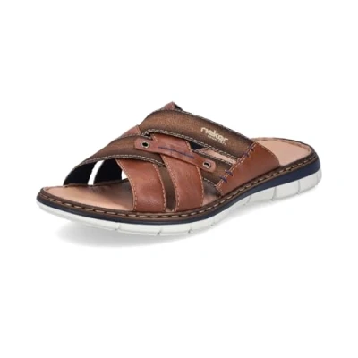Afbeelding van Rieker 25199 slippers voor heren, bruin, 40 EU