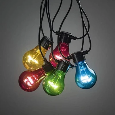 Afbeelding van Lichtsnoer led kerstverlichting buiten en binnen 10 lampjes m
