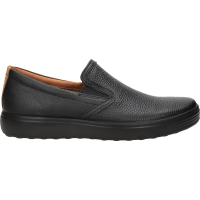 Afbeelding van ECCO SOFT Instappers, Heren, Maat: 43, Zwart Leer