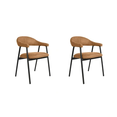 Afbeelding van LABEL51 Amaze eetkamerstoel Bruin Micro Suede Stoel Normale