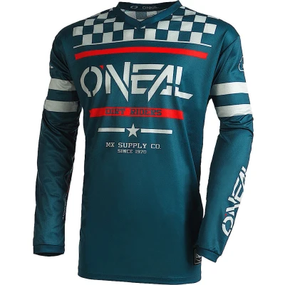 Afbeelding van Oneal Element Ride Motocross Jersey, Petrol/grijs, S
