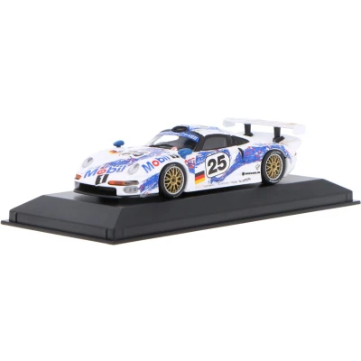 Afbeelding van Porsche 911 GT1 Minichamps 1:43 1996 Hans Joachim Stuck / Thierry Boutsen Bob Wollek AG