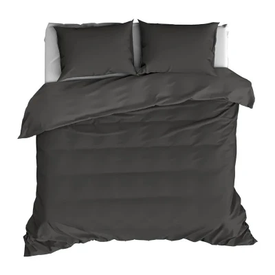 Afbeelding van Dekbedovertrek De Witte Lietaer Olivia Ebony Satijn 200 x / 220 cm 2 Persoons