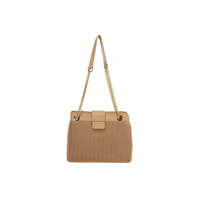 Afbeelding van faina Shoulder Handtas, Dames, Maat: One Size, Beige