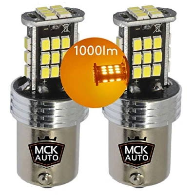 Afbeelding van MCK Auto Vervanging voor PY21W LED Canbus lampen, zeer helder en foutvrij, compatibel met A1 A3 8P1