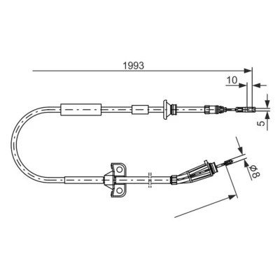 Afbeelding van Bosch Handremkabel 1 987 477 819